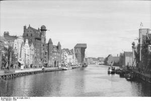 Danzig, Die Mottlau mit dem Krantor